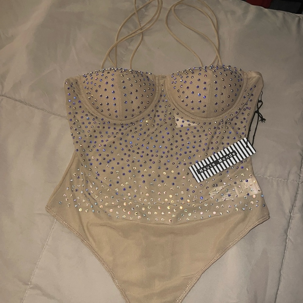 Studded Bodysuit 🤎💜
